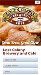 Mobile Screenshot of lostcolonybrewery.com
