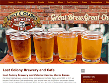 Tablet Screenshot of lostcolonybrewery.com